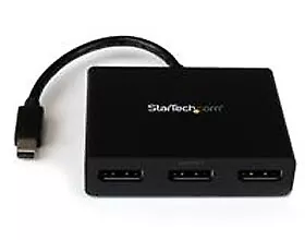 Startech Mini Displayport To Triple Head Displayport 1.2 Multi Monitor Mst Hu...