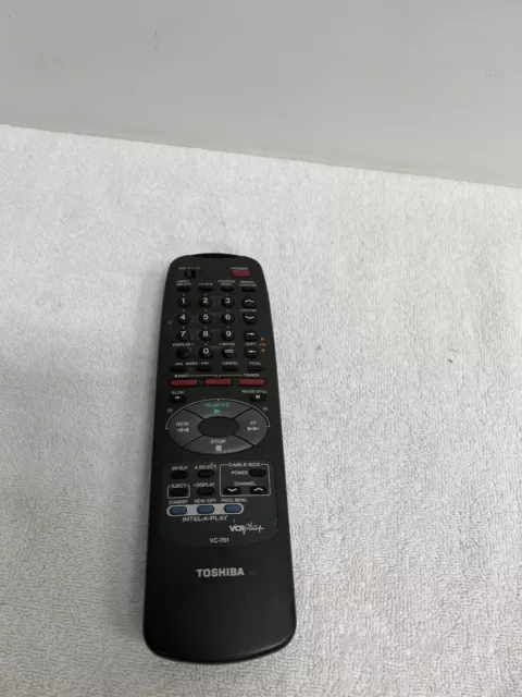 Genuine OEM TOSHIBA VC-761 TV/VCR Combo Remote Control Tested
