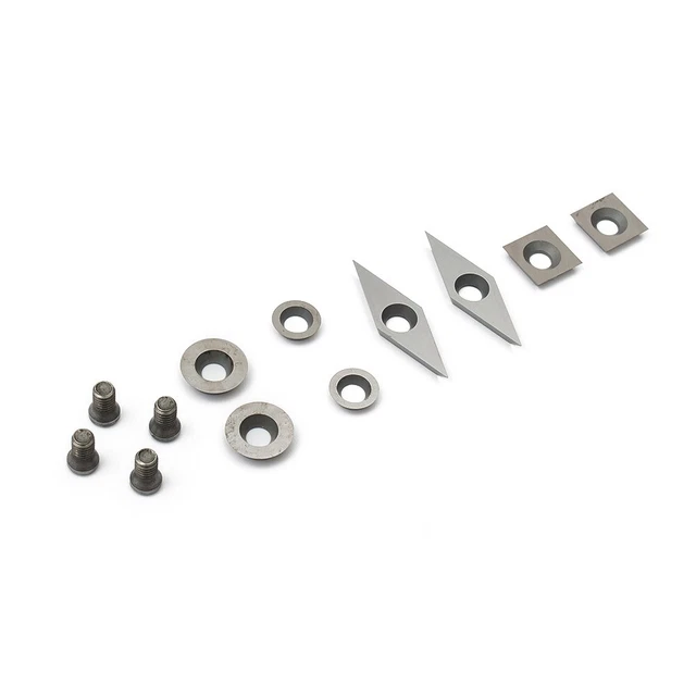 Reliable For Wood Lathe Tools Set 8 Piece Tungsten Carbide Inserts Included