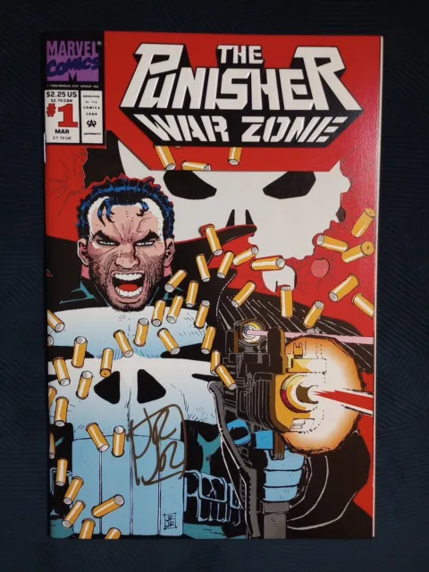 PUNISHER WAR ZONE #1 (1992) NM+ or Better signed COA John Romita Jr. + 1st Thorn