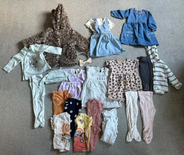 Girls Clothing 6-9 Months Baby Clothes Bundle Job Lot