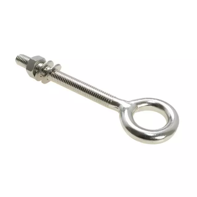 Qty 5 Eye Bolt Kit M8 (8mm) x 100mm Stainless Steel 304 SS Nut Washer Boat Shade