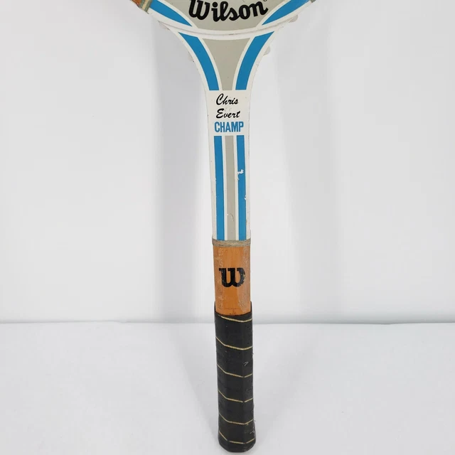 RAQUETTE DE TENNIS En Bois Autographe Vintage Wilson Chris Evert 237101