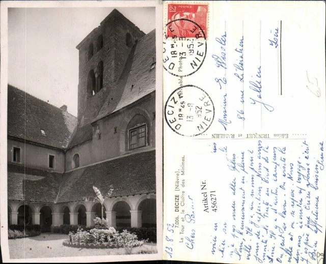 456271,Burgund Nievre Decize Tour et le Cloitre des Minimes Kloster Arkaden