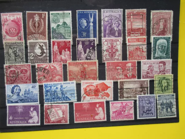 Briefmarken Australien Lot 50er Jahre gest