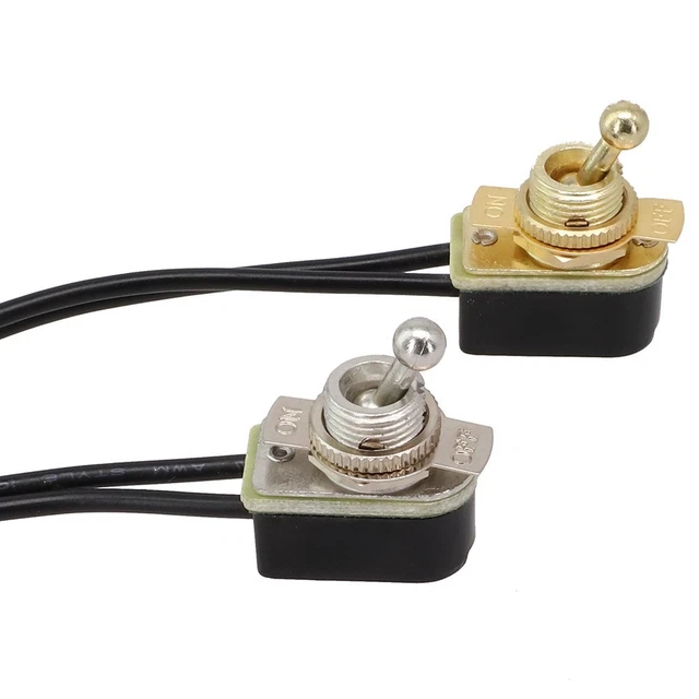 ON/OFF TOGGLE SWITCH 2 Feet 2 Gears Plug-in Terminal Prewired Standard ...