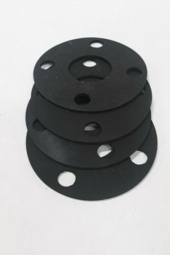 (2-Pk) FKM Fluoroelastomer Flange Gasket 4 Hole Thickness 5-In OD x 1/8-In 4CYV5