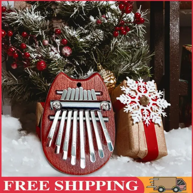 8 Buttons Mini Kalimba Portable Wooden Finger Harp Thumb Piano Musical Instrument