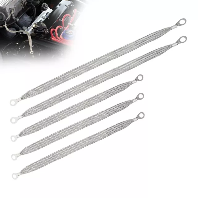 5Pc Universel Étamé Cuivre Moteur Sol Bracelet Haut Qualité Camion / Voiture Set