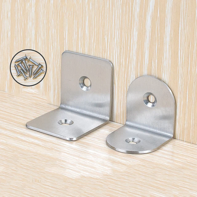 Stainless Steel Corner Braces Brackets Right Angle L Shape Thickening Brackets