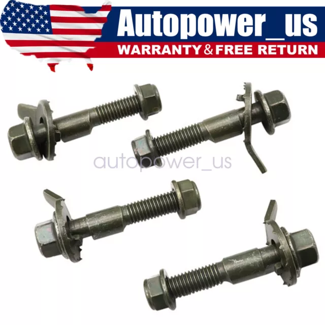 Adjustable Camber Correction Alignment Kit Fit Front Wheels Cam Bolt Bolts Kit