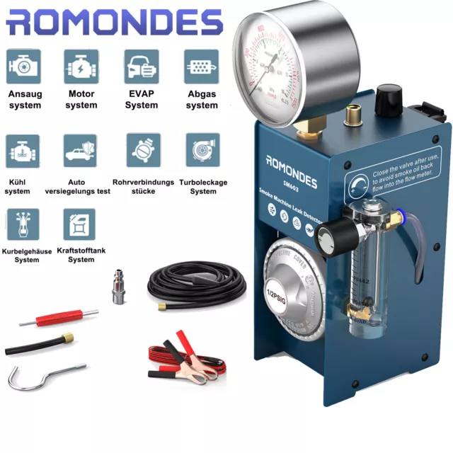 Romondes SM603 Auto Rauch Leck Detektor Automotive EVAP Leck Gas Leckage Locator