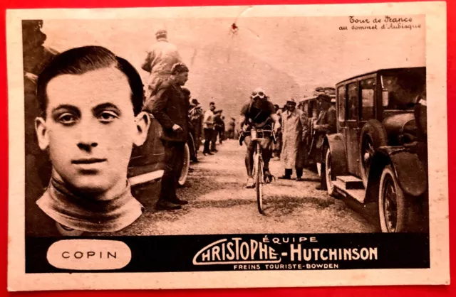 Tour De France 1926 Carte Postale Originale : Copin (Team Christophe) Aubisque