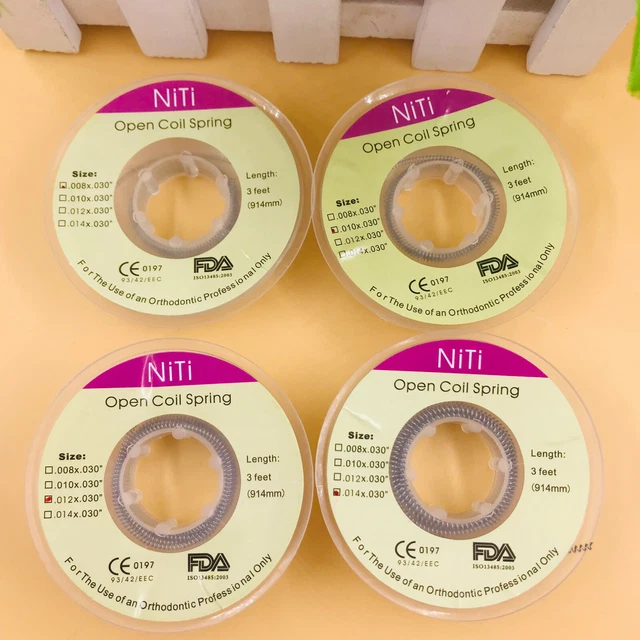 1 Roll Dental Orthodontic Niti Open Coil Spring 914mm Dia 0.008/0.010/.012/0.014