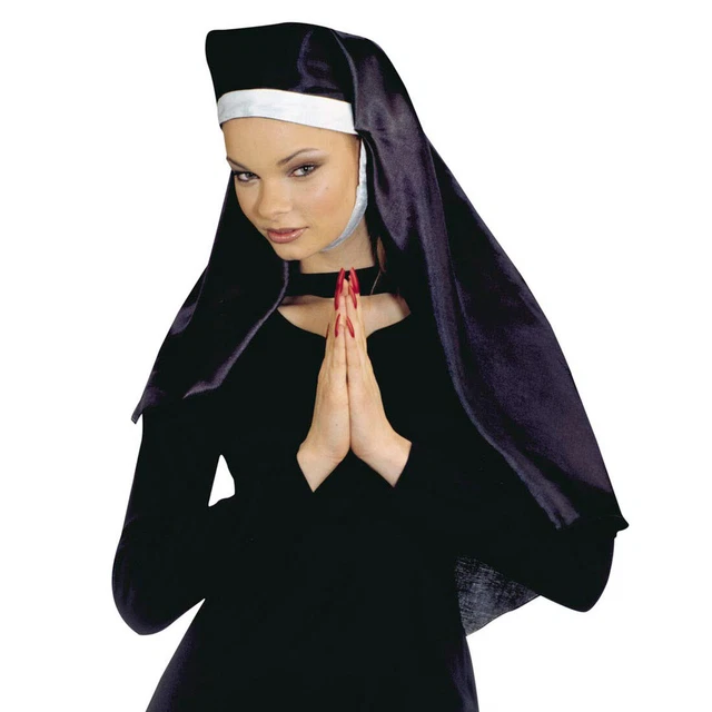 Nonne Kopfbedeckung Kostüm - Eleganter Schleier Für Halloween & Cosplay