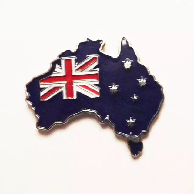 Australia (Australian) Map Flag Lapel Pin / Hat/ Badge/ Brooch