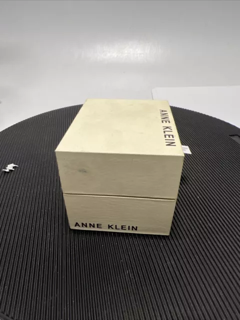 ANNE KLEIN AK/1412BKGB Black & Gold Tone Stainless Band Women's Watch ...