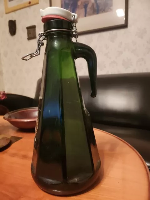 Reklame Glas Flasche WOINEMER Bier 2L Bügelverschluss Glaskrug 3