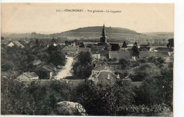 CHALINDREY Haute Marne CPA 52 le village - vue generale et le Cognelot