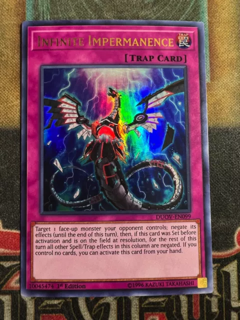 Yugioh Infinite Impermanence DUOV-EN099 Ultra Rare 1st Edition NM