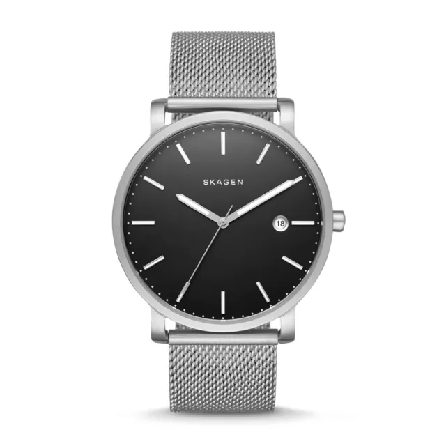 Skagen SKW6314 Hagen Black Dial Mesh Stainless Steel Men's Watch