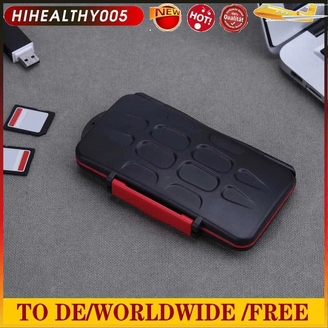 Funda para tarjeta de memoria portátil protector para tarjeta de memoria para contenedor de tarjetas SD TF