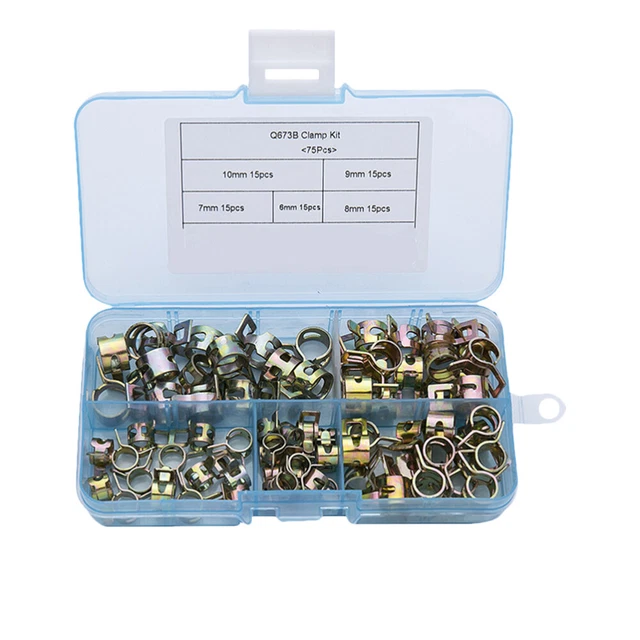 Assortimento Di Morsetti Per Tubi Flessibili - INOX - 10 Pezzi Regolabili In Continuo Tubo Flessibile %c3%98 8 X 12 Mm Prezzo Per Set  857180958x12 25770