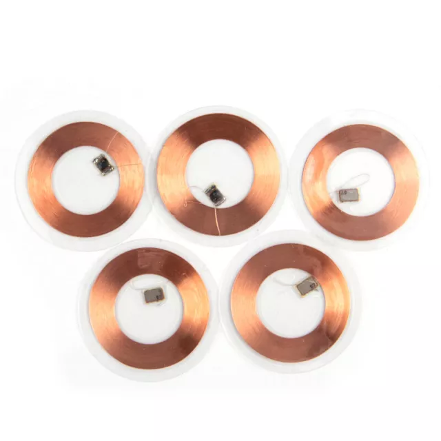 Tarjeta de moneda bobina de cobre regrabable grabable 125 KHz ID T5577 5 piezas llavero R~ee