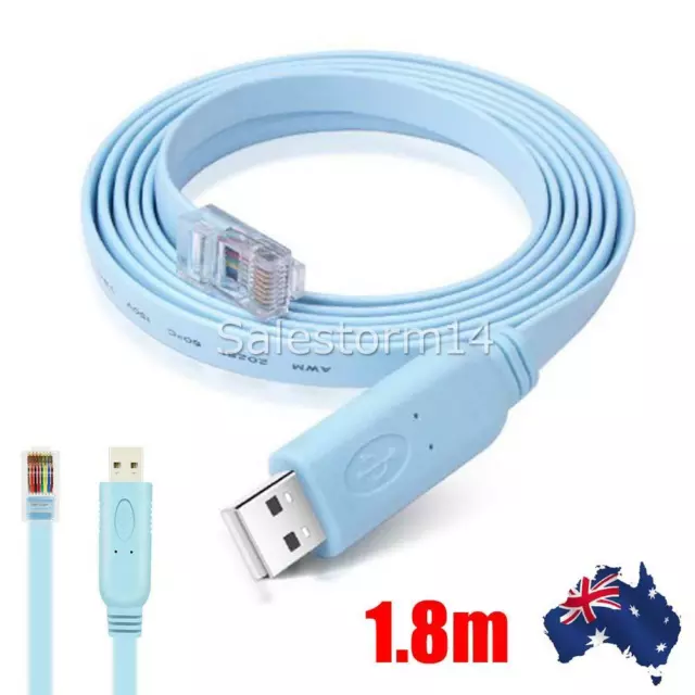 1.8m USB TO RJ45 Serial Console Cable Express Net Cable for Cisco Routers