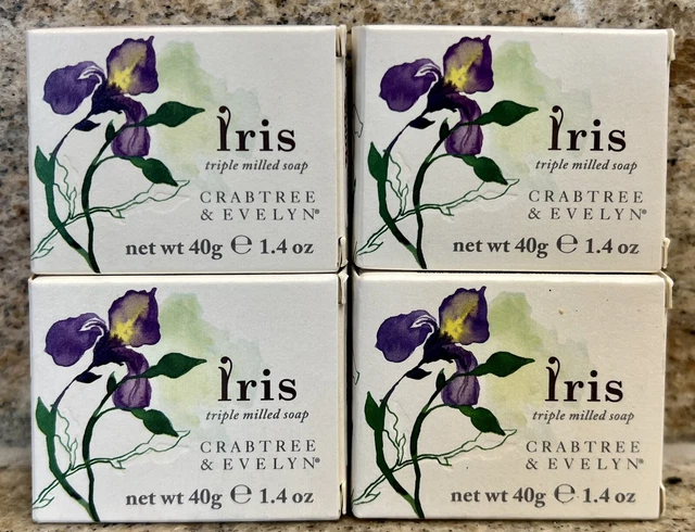 Juego De 4 Jabones De Baño De Barra De Iris Clásico Crabtree & Evelyn. 1,7 Oz Cada Uno