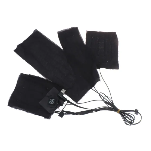 4 In 1 Electric USB Jackets Clothes Heating Pad Winter Vest Heated Warmer Pads