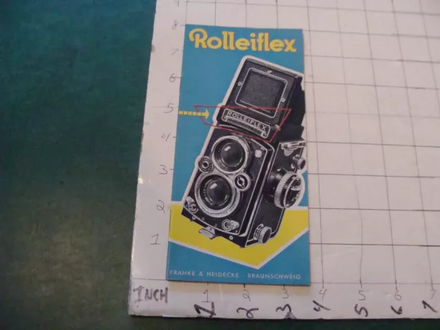 Original Camera booklet/brochure: ROLLEIFLEX 1959 -- 24PGS