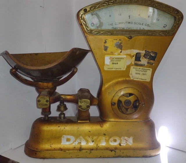 Antique Dayton Style 166 Serial # 531975/2 LB Scale IBM The Computing Scale CO. Antique Dayton Style 166 Serial # 531975/2 LB Scale IBM The Computing Scale CO.
