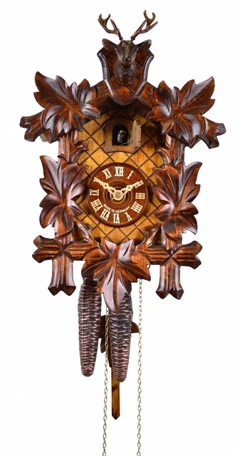 Pendule En Bois De Cerf – Abat-jour – Unique Et Naturel