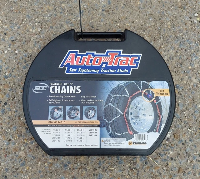 Peerless Chain Company AutoTrac Passenger Tire Chains PN0154510 Class-S