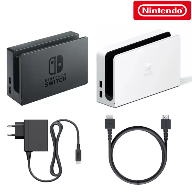 Nintendo Switch Dock TV Station Dockingstation Switch/ OLED Schwarz Weiß