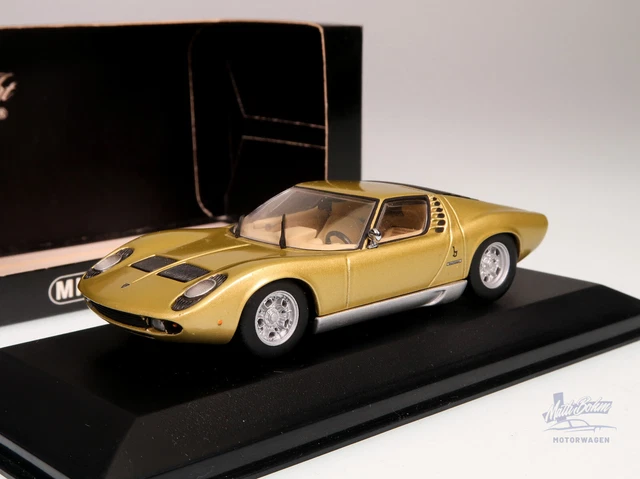 Minichamps 1/43 - Lamborghini Miura Or - Réf 430103001 - Occasion Boîte D'Origine