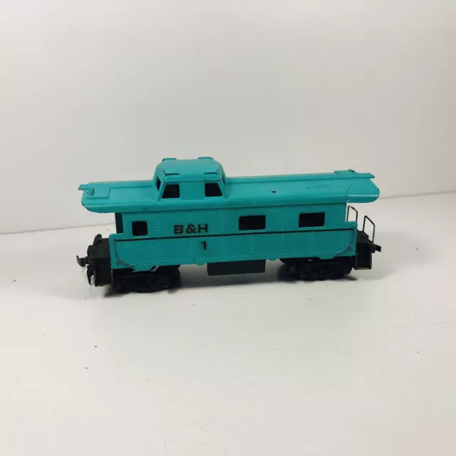 Tyco HO Custom Painted B & H Caboose #1 Model Freight Train Railcar