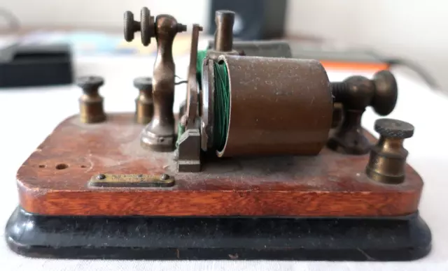 Antique Cast Iron Base J.H Bunnell & Co. TELEGRAPH Relay