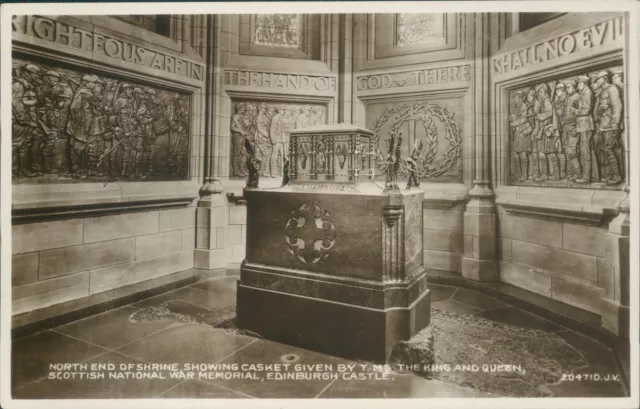 Real photo Edinburgh castle Scottish national war memorial