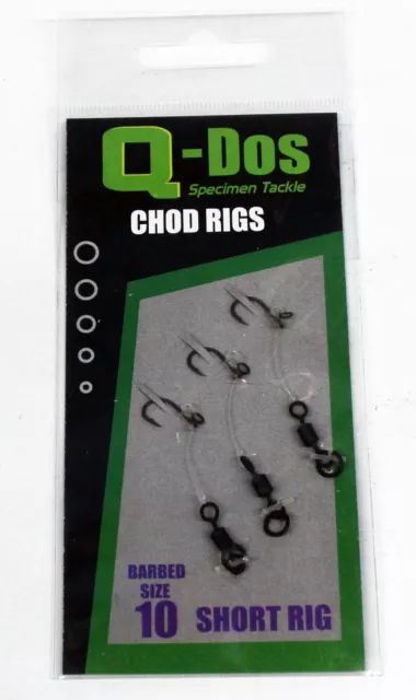 9 Fishing Tackle Ready Tied Short Chod Rigs for Pop Ups Only £2.99 Post Free