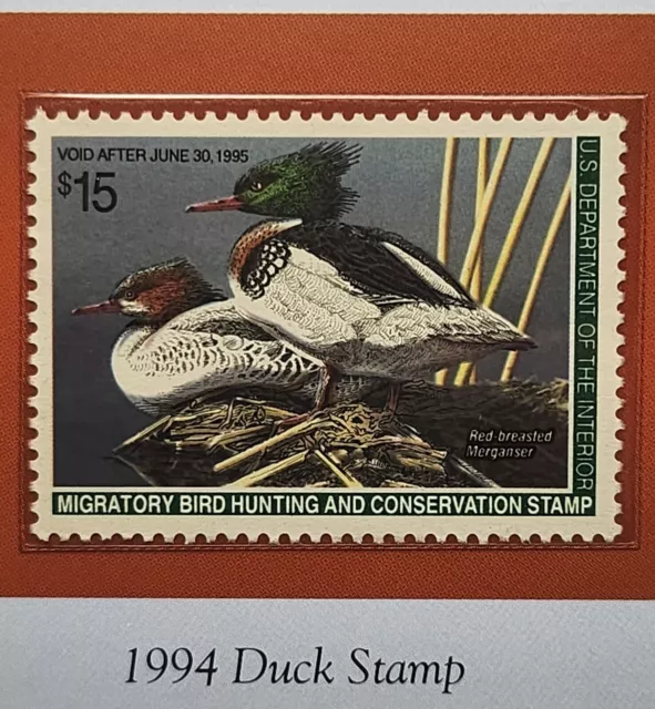 The 1994 Duck Stamp First Day of Issue Folio