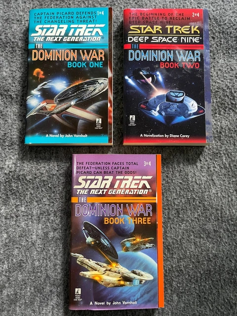 Star Trek The Dominion War Books 1-3 Deep Space Nine & Next Generation