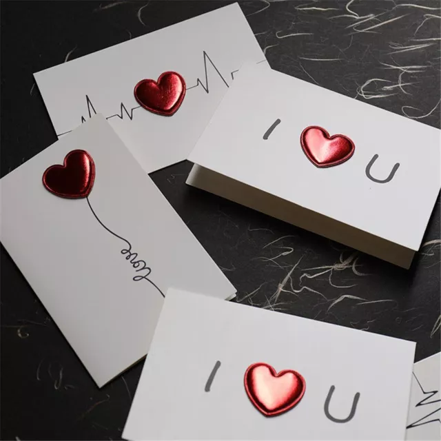 Carte d&#39;invitation Décoration d&#39;amour Coeur 3D Saint Valentin