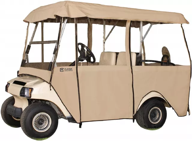 CLASSIC ACCESSORIES Fairway 4 Persona Deluxe 4-Sided Golf Cart Recinto 72472