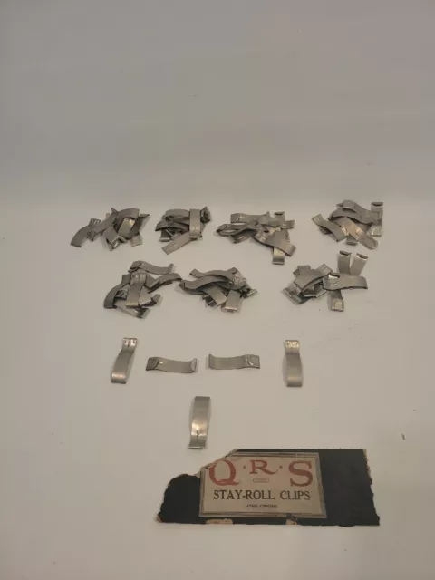 Original 1920's QRS Stay-Roll Clips for Player Pianos Lot Of 75
