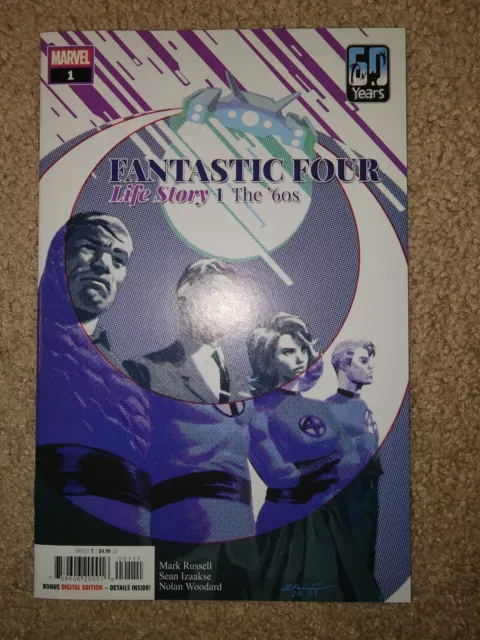 Fantastic Four Life Story 1 Jul 2021 Marvel Daniel Acuna Cover 9.4 NEAR MINT NM