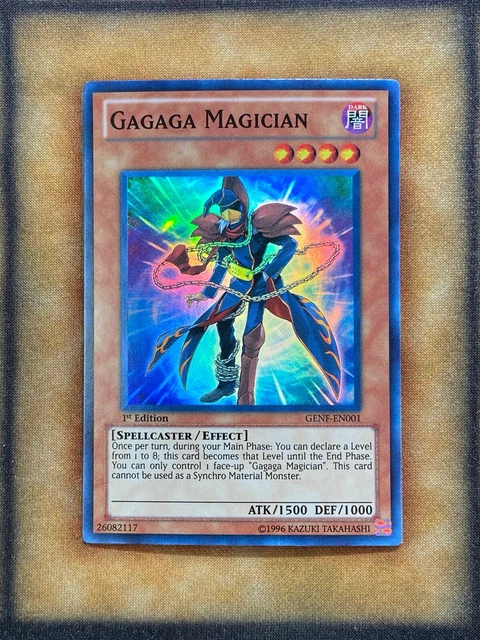 Carta Yu-Gi-Oh! Gagaga Magician GENF-EN001 - Super Rara, Edicin Ilimitada,  Generation Force