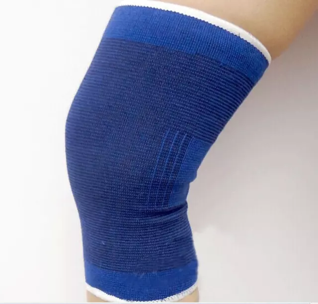 2 Knee Support Wrap Brace Sleeve Elastic Muscle Arthritis Sports Pain Relief NEW