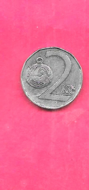 Czech Republic Km9 1994 Unc-Uncirculated Mint Old Vintage 2 Korun Coin